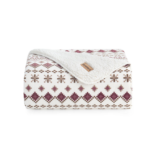 BADGER THROW FAIRISLE