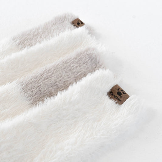 COLOR BLK SHAGGY COZY CRW 2PK